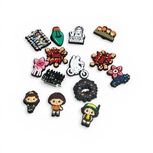 Stranger Things Cartoon Shoe Charms - Multicolor Jibbitz Set